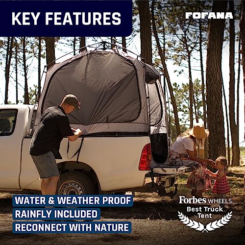 Truck Bed Tent Quick & Easy Automatic Setup - Pickup Truck Tent for Mid & Full Size| Camper Shell - Pickup Truck Accessories