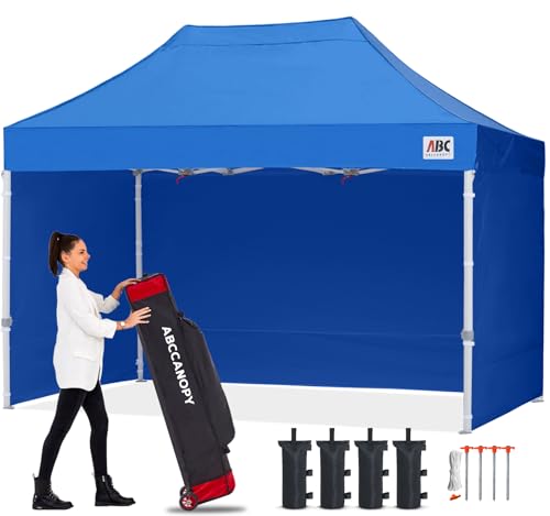ABCCANOPY Easy Pop Up Canopy Tent with Sidewalls 10x10 Commercial -Series, White