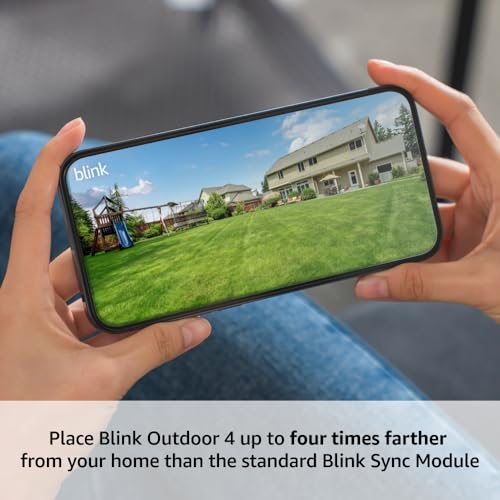Blink Outdoor 4 + Sync Module XR &mdash; Wire-free smart security camera, two-year battery