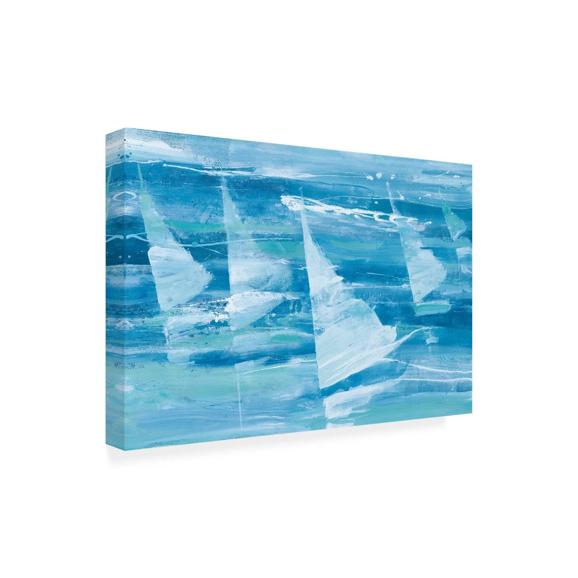 Albena Hristova 'Summer Sail III Blue' Canvas Art - 22x32