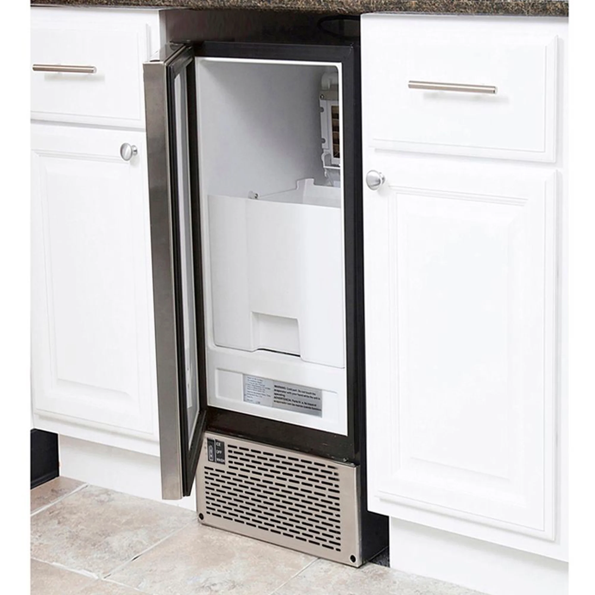 Whynter Built-In/Freestanding Ice Maker, 50 lb Cap Ice Cubes, Each (UIM-502SS)