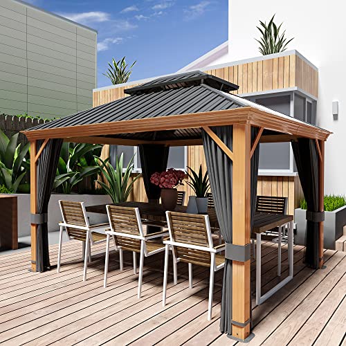 HAPPATIO 10' x 12' Hardtop Gazebo