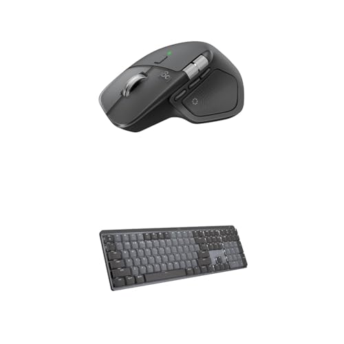 Logitech MX Master 4, Ergonomic Wireless Mouse with Advanced Performance Haptic Feedback, Ultra-Fast Scrolling, USB-C Charging, Bluetooth, Windows