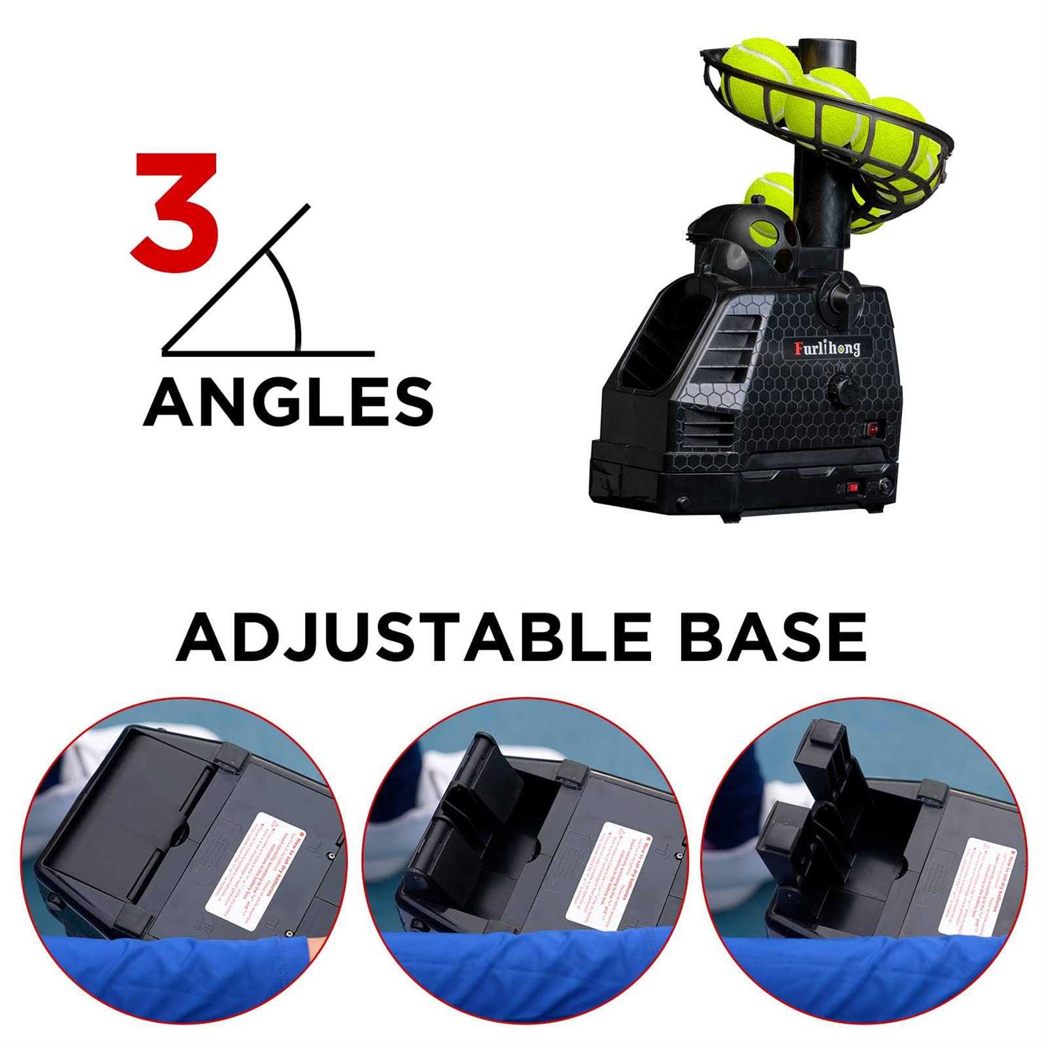 Furlihong 680BH 2 in 1 Baseball &amp; Tennis Ball Launcher Machine, Adjustable Launching Angle, Speed and Interval - Sports Supplies Online Store