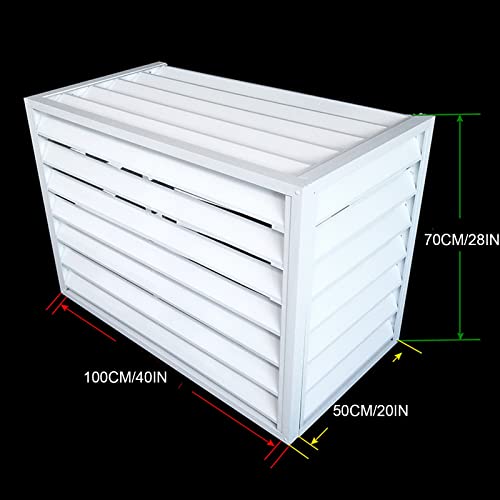 Tqertrtfxa Mini Split Condenser Cover, Mini Split Air Conditioner Cover for Outside Units, Fence to Hide air Conditioner, Outer Materia