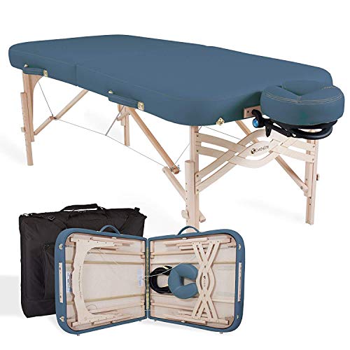 EARTHLITE Premium Portable Massage Table Package SPIRIT - Spa-Level Comfort, Deluxe Cushioning incl. Flex-Rest Face Cradle & Strata Face Pillow