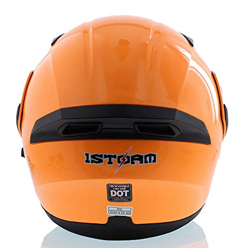 1Storm Motorcycle Modular Full Face Helmet Flip up Dual Visor Sun Shield: HB89
