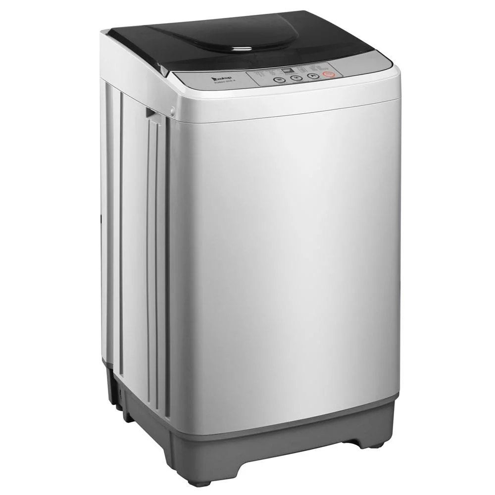 SalonMore 13.3lbs Portable Full Automatic Washing Machine Spin Washer 8 Water Level W/Drain Pump
