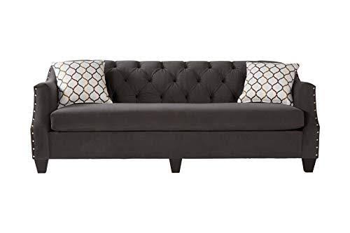Roundhill Furniture Moselle Sofa Gray