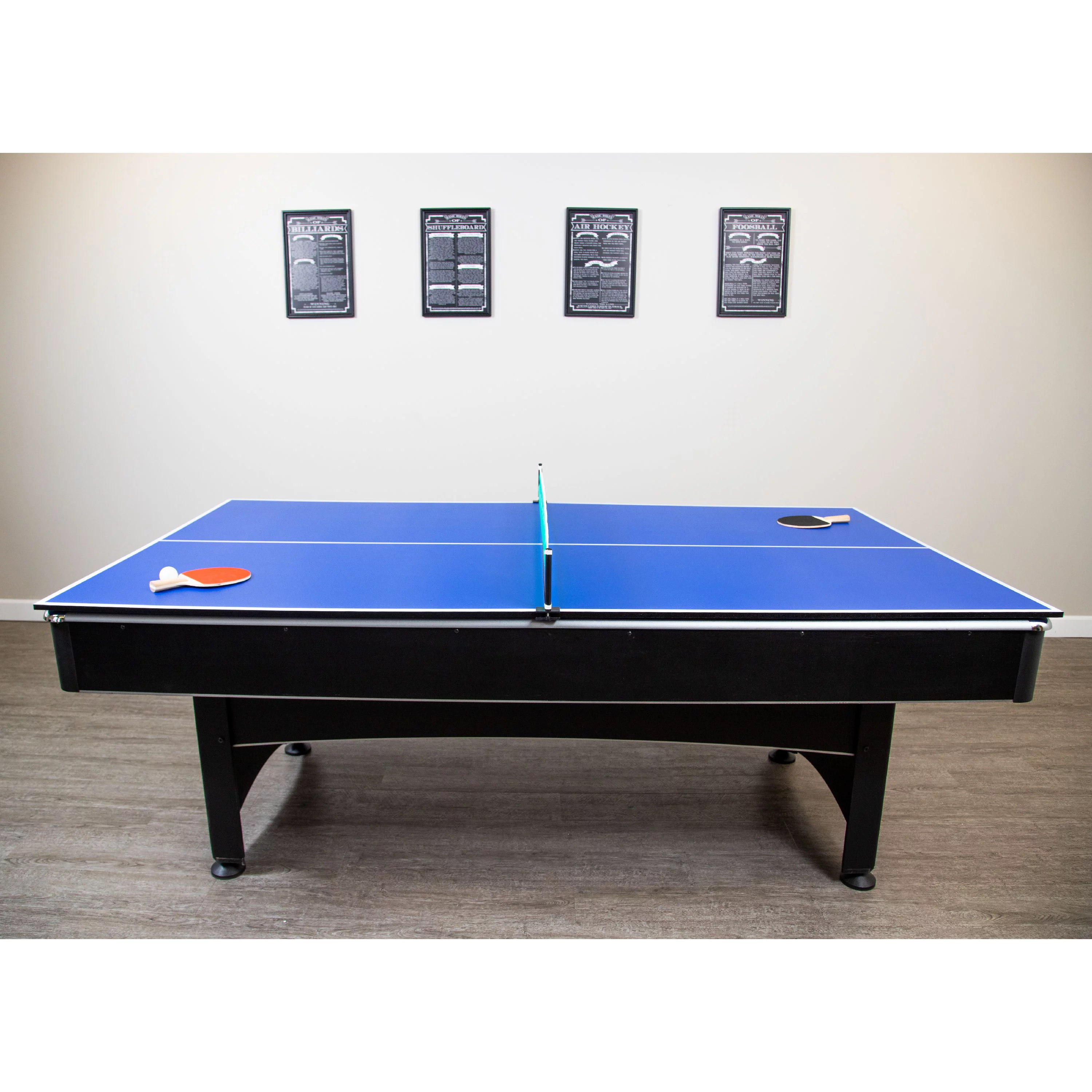 Hathaway Maverick Pool Table with Table Tennis Top, 7-ft, Red
