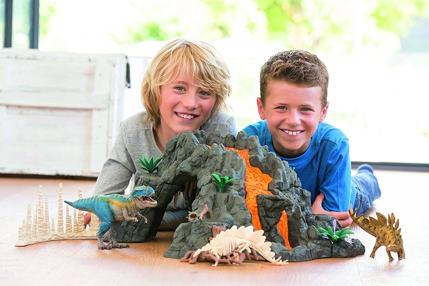 Schleich Giant Volcano with T-Rex