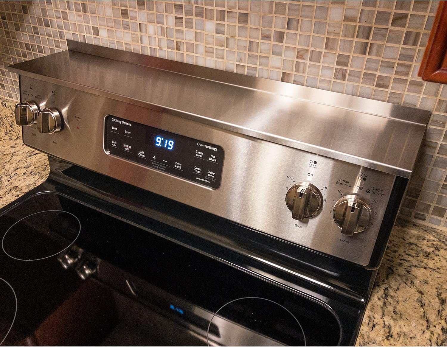 Stainless Steel Magnetic Mount Kitchen Stove Spice Shelf (5" Deep x 30" Long) Pack of 2