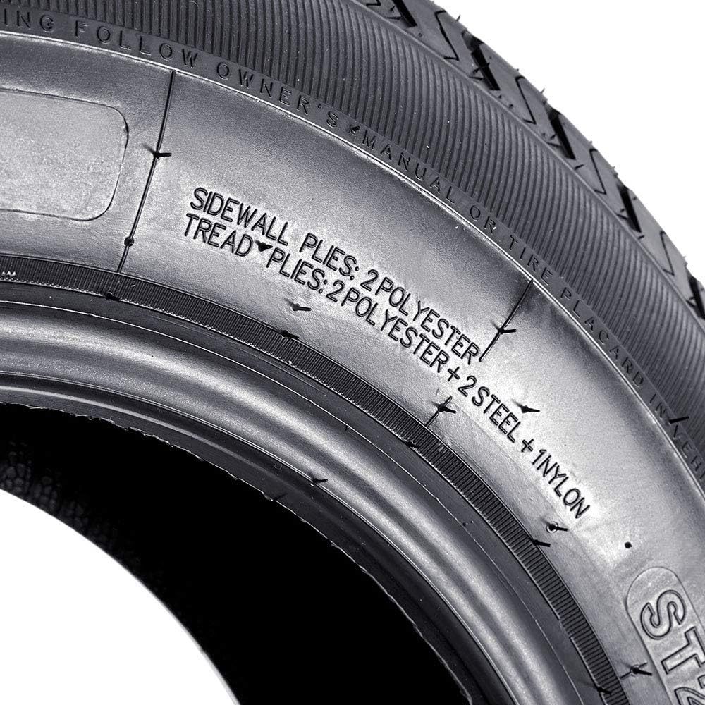 Set of 4 Radial Trailer Tires ST235/80R16 Load Range E 2358016 10PR Speed Rating N 235-80R-16 Trailer Tires