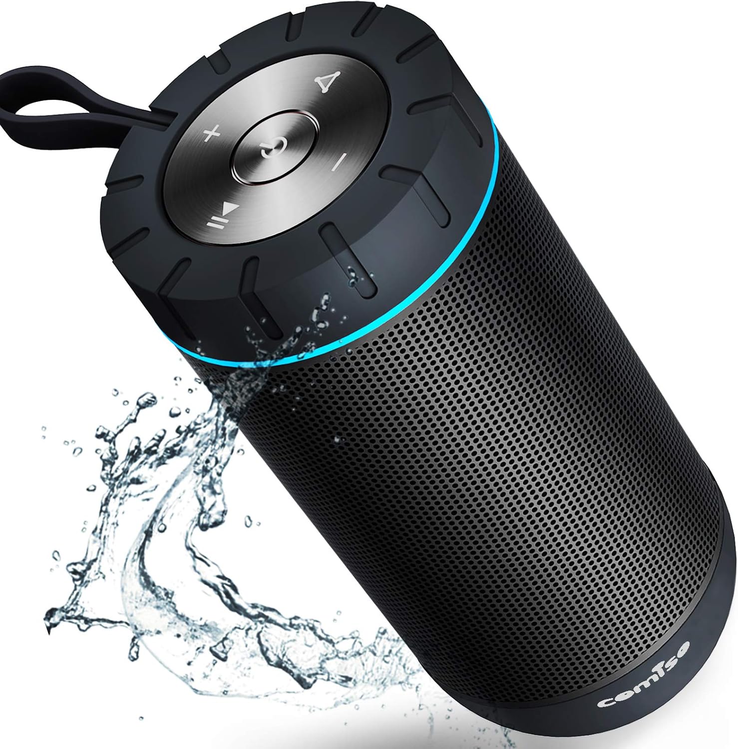 COMISO Bluetooth Speaker Waterproof IPX7 (Upgrade) 25W Wireless Portable Loud Surround Sound Strong Bass Stereo Pairing 36 Hours Playtime