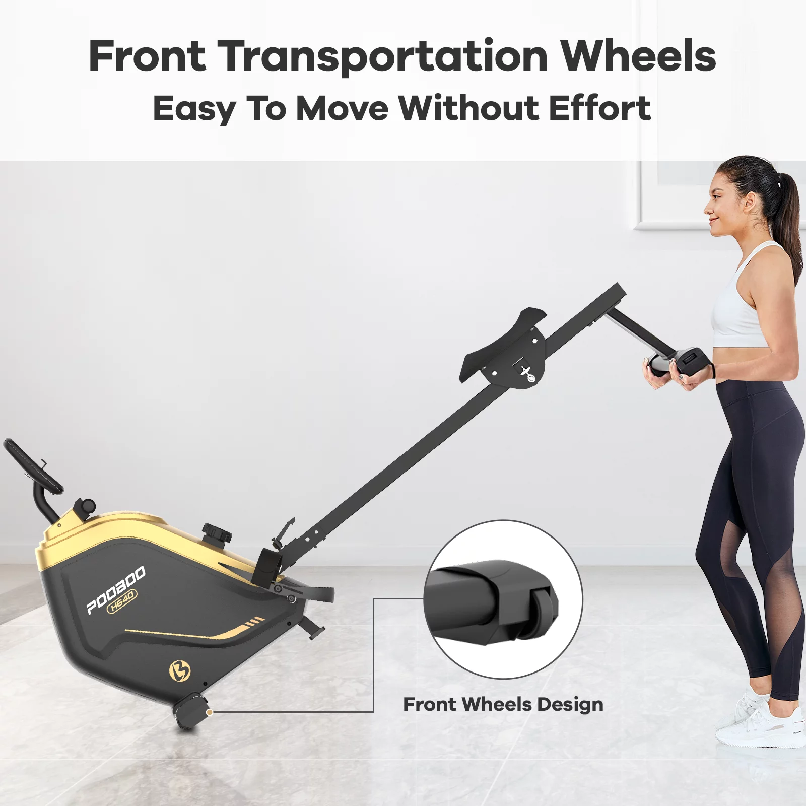 JKANGFIT Folding Rowing Machine - Rowing Machines for Home Use Indoor Magnetic Rower for Full Body