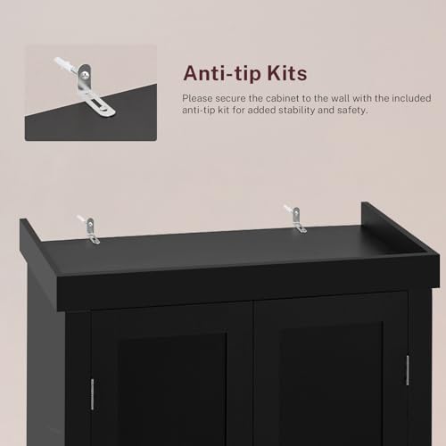 72” Pantry Cabinet, Kitchen Pantry Cabinet with 6 Doors Shelves & 1 Drawer, Kitchen Cabinets with 4 Door for Dinging Room, Living Room, White