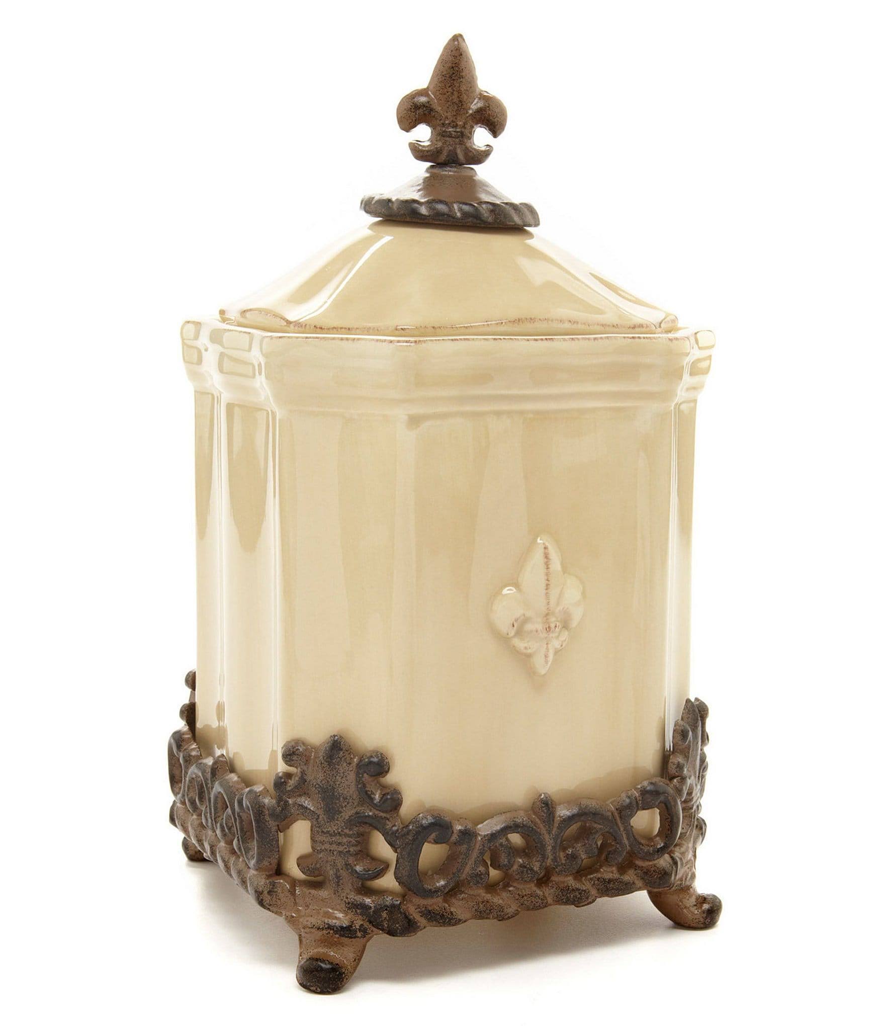 Artimino Fleur-de-lis Canister - Large