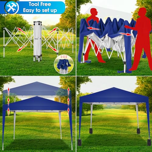 COBIZI Canopy 10x20 Pop Up Canopy Tent with 6 Sidewalls Party Tents for Parties Weddings Backyard Waterproof Canopy Outdoor Commercial Canopy Event