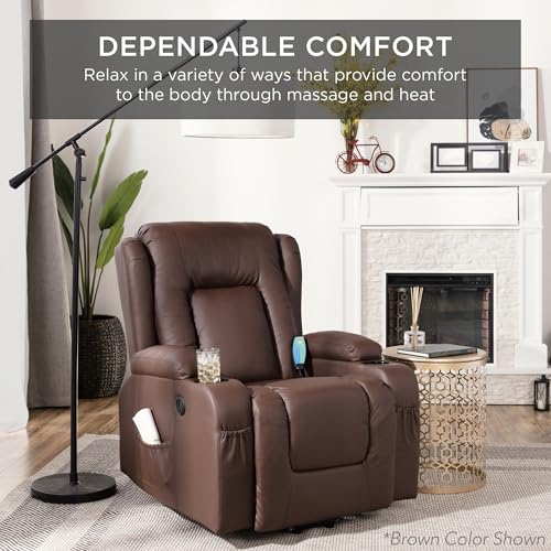 Best Choice Products Modern Linen Electric Power Lift Chair, Recliner Massage Chair, Adjustable Furniture for Back, Legs w/ 3 Positions, USB Port