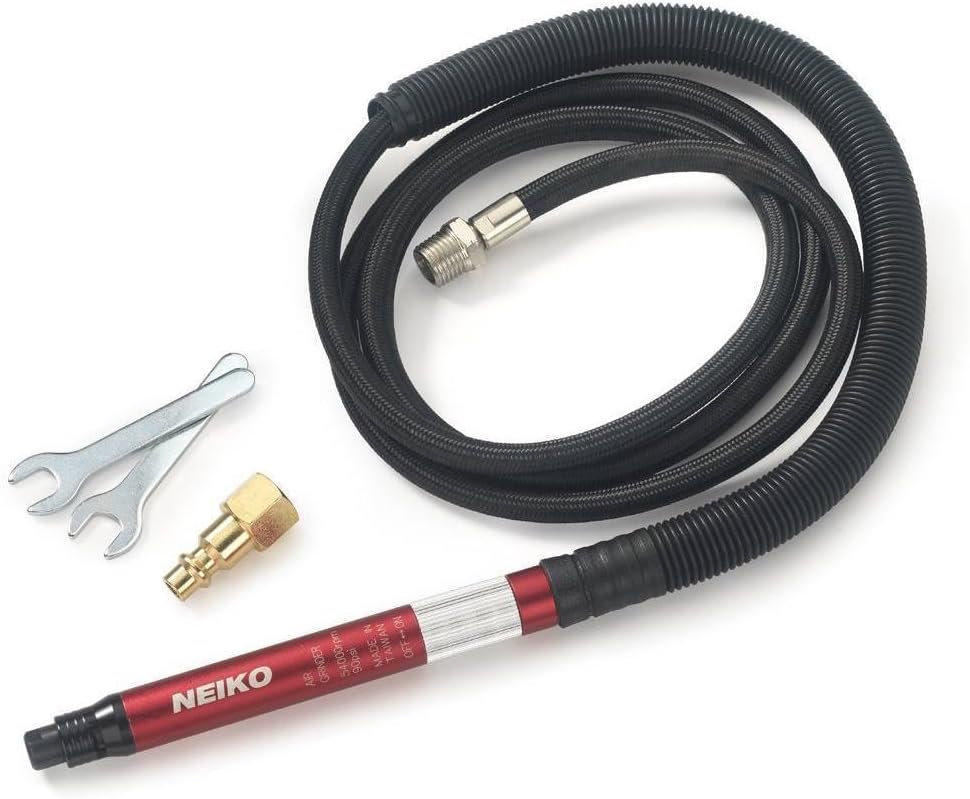 NEIKO 10649A Micro Air Die Grinder | 1/8 (3mm) Capacity | Pencil Type | 54,000 RPM | For Cleaning Dies, Rotors, Backing Plates, Brake Pads, Mounts