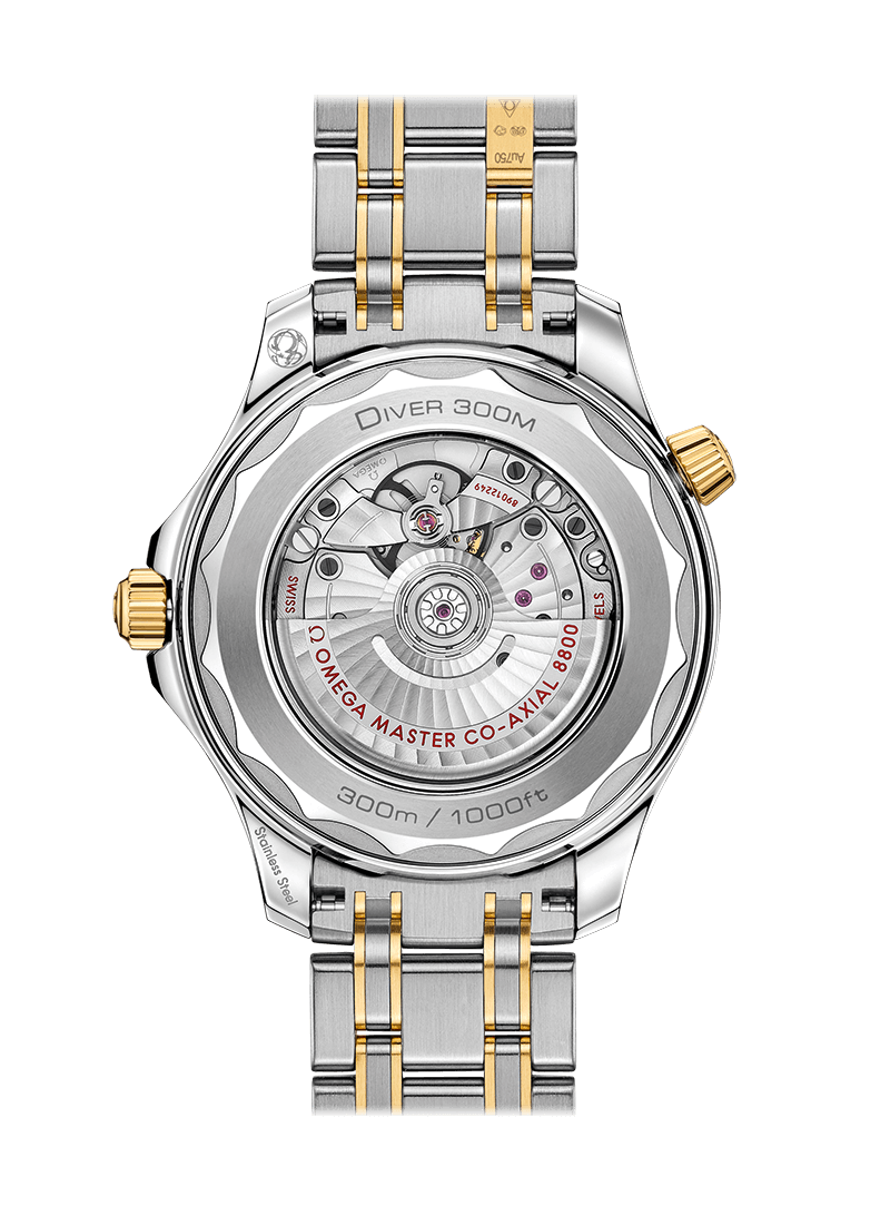 Seamaster Diver 300m Black yellow gold 42mm