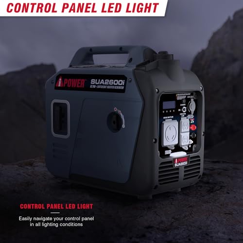 A-iPower 7600W Dual Fuel Quiet Portable Inverter Generator, Electric Start RV Ready, EPA & CARB Compliant CO Sensor