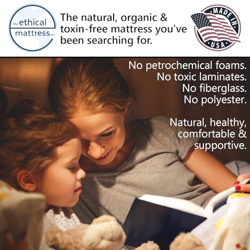 Ethical Mattress CO 10" Toxin-Free Hybrid Mattress, Made in The USA with Organic Cotton, Wool