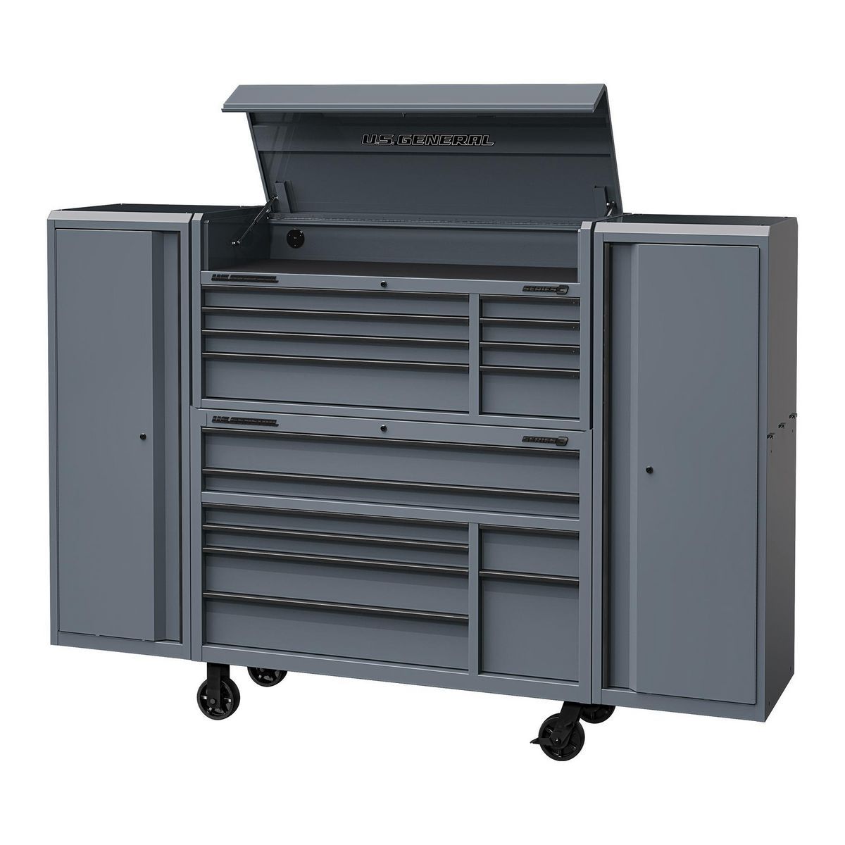 U.S. GENERAL 56 in. x 22 in. Top Chest, Series 3, Green