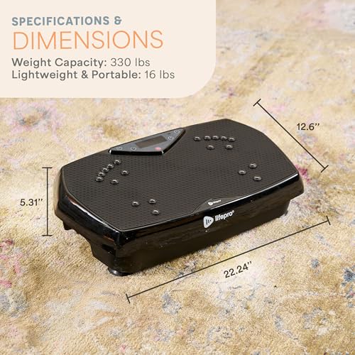 Lifepro Vibration Plate Exercise Machine with Magnetic Acupoints - Full Body Vibration Platform for Beginners and Recovery