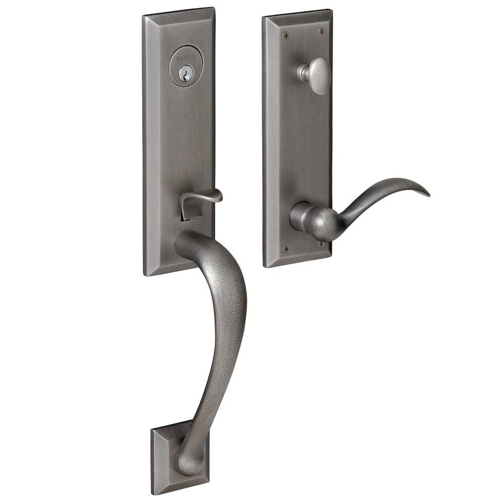 Baldwin 85352.LENT Left Handed Cody Single Cylinder Handleset with - Oil Rubbed Bronze