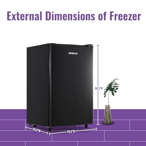 Demuller Upright Freezer Single Front Door Freezer Compact Upright Freezer with 7-speed Temperature Control