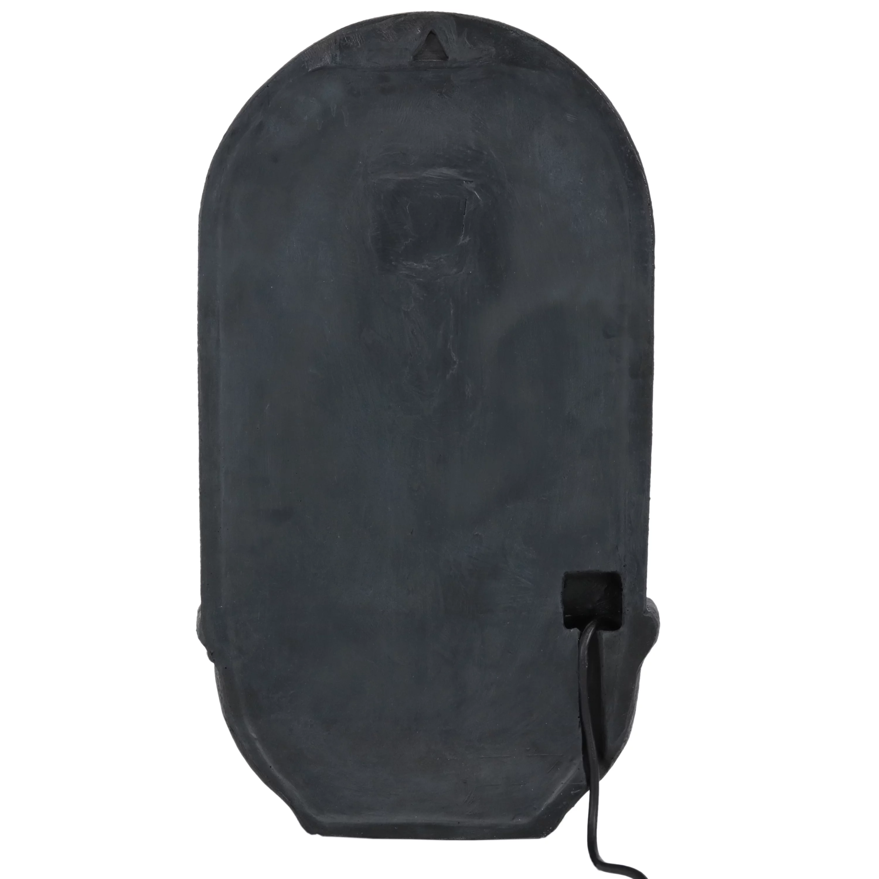 Sunnydaze Messina Solar Wall Fountain with Battery Backup - 26" H - Bronze