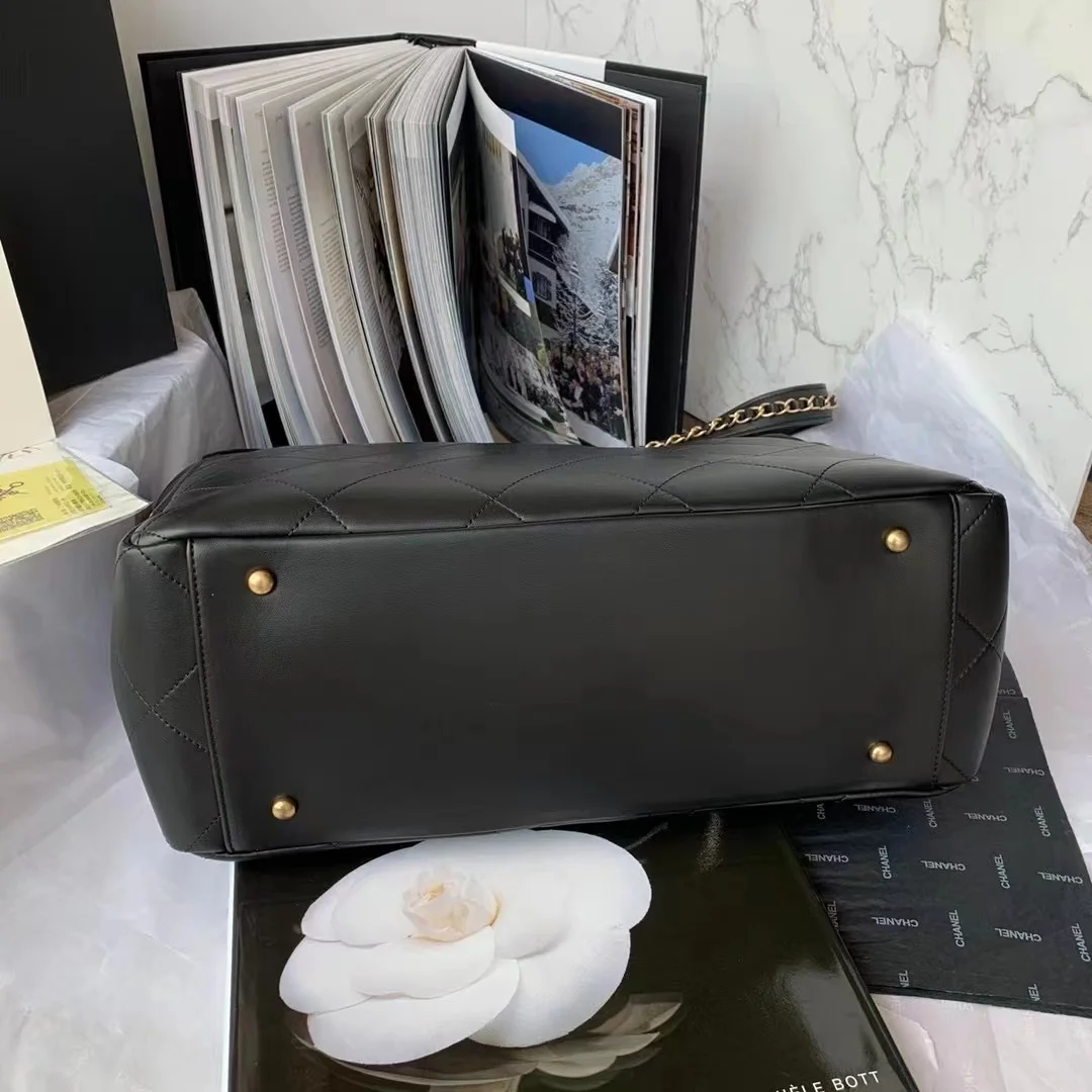 Chanel Shopping Bag Black For Women, Women&rsquo;s Bags 14.4in/37cm AS3508 B08867 94305