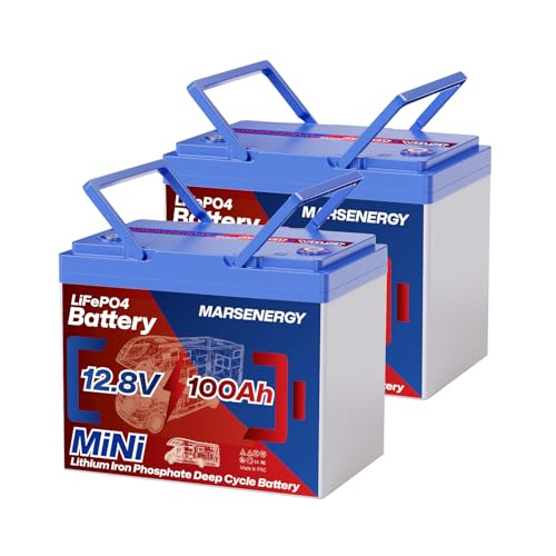 12V 100Ah Lifepo4 Battery, Bci Group 24, Built-in 100A Smart BMS, 4500 to 15000 Deep Cycle Grade A Cells Lithium Battery for Rv, Trolling Motor