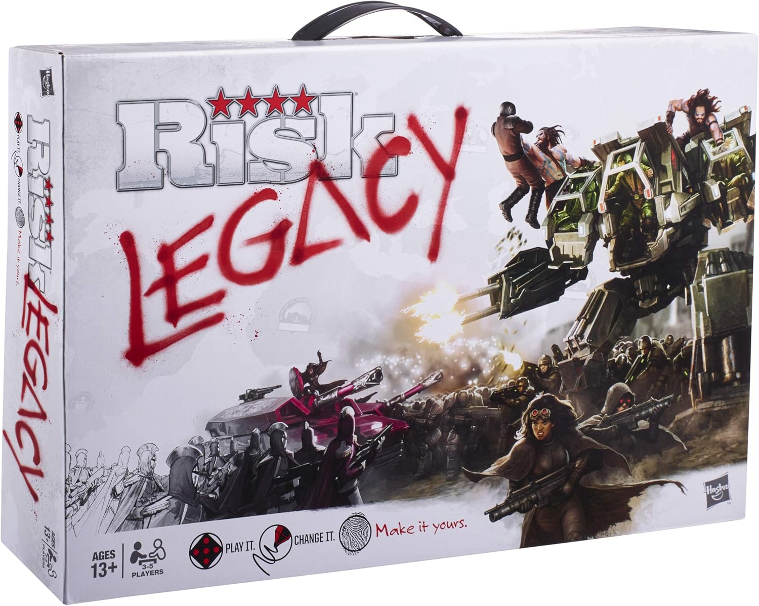 Hasbro Gaming Avalon Hill Risk Legacy Strategy Tabletop Game, Immersive Narrative Game, Miniature Board Game for Ages 13 and Up