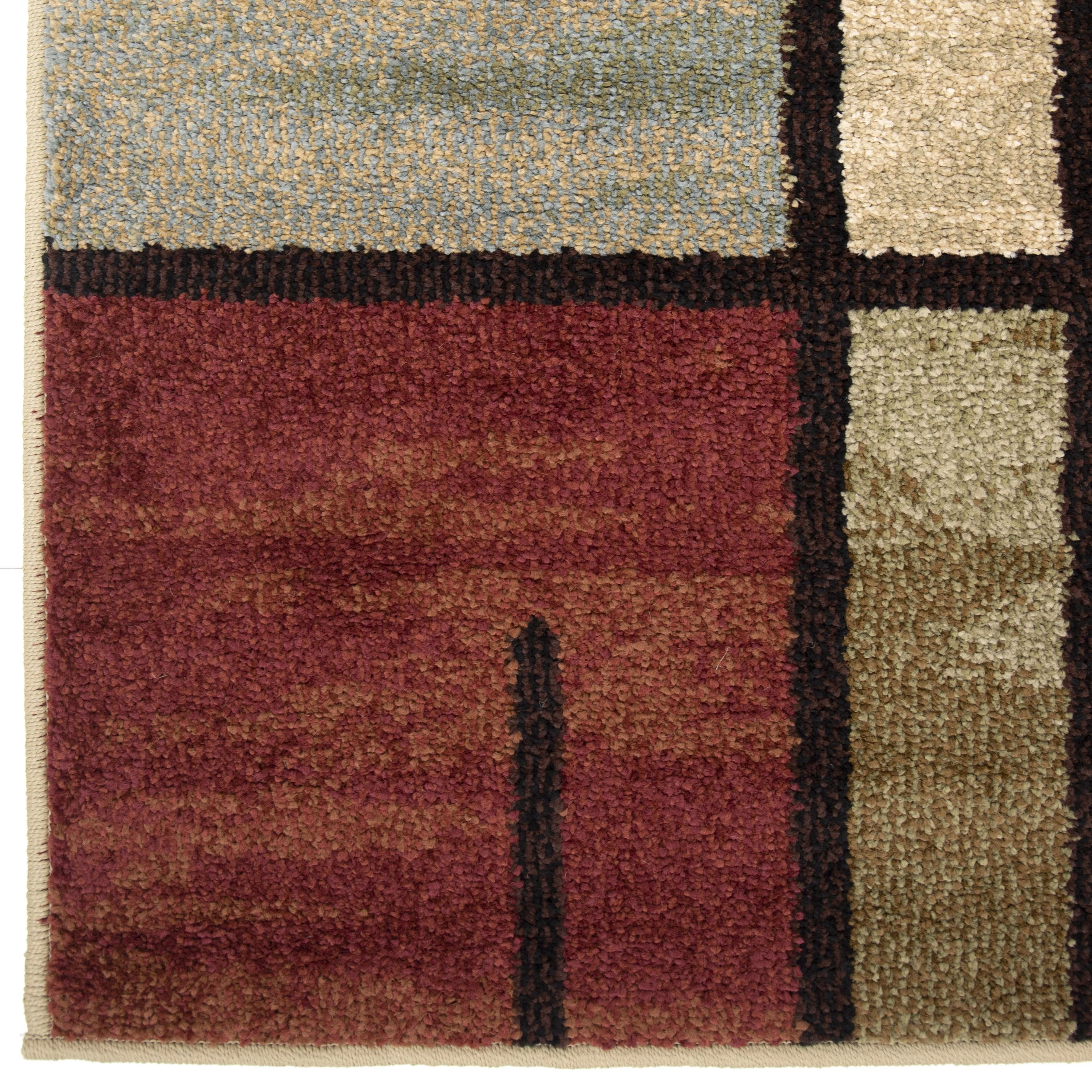 Better Homes & Gardens Spice Grid 7'10" X 10'10" Rouge Area Rug - Curated Treasures Market
