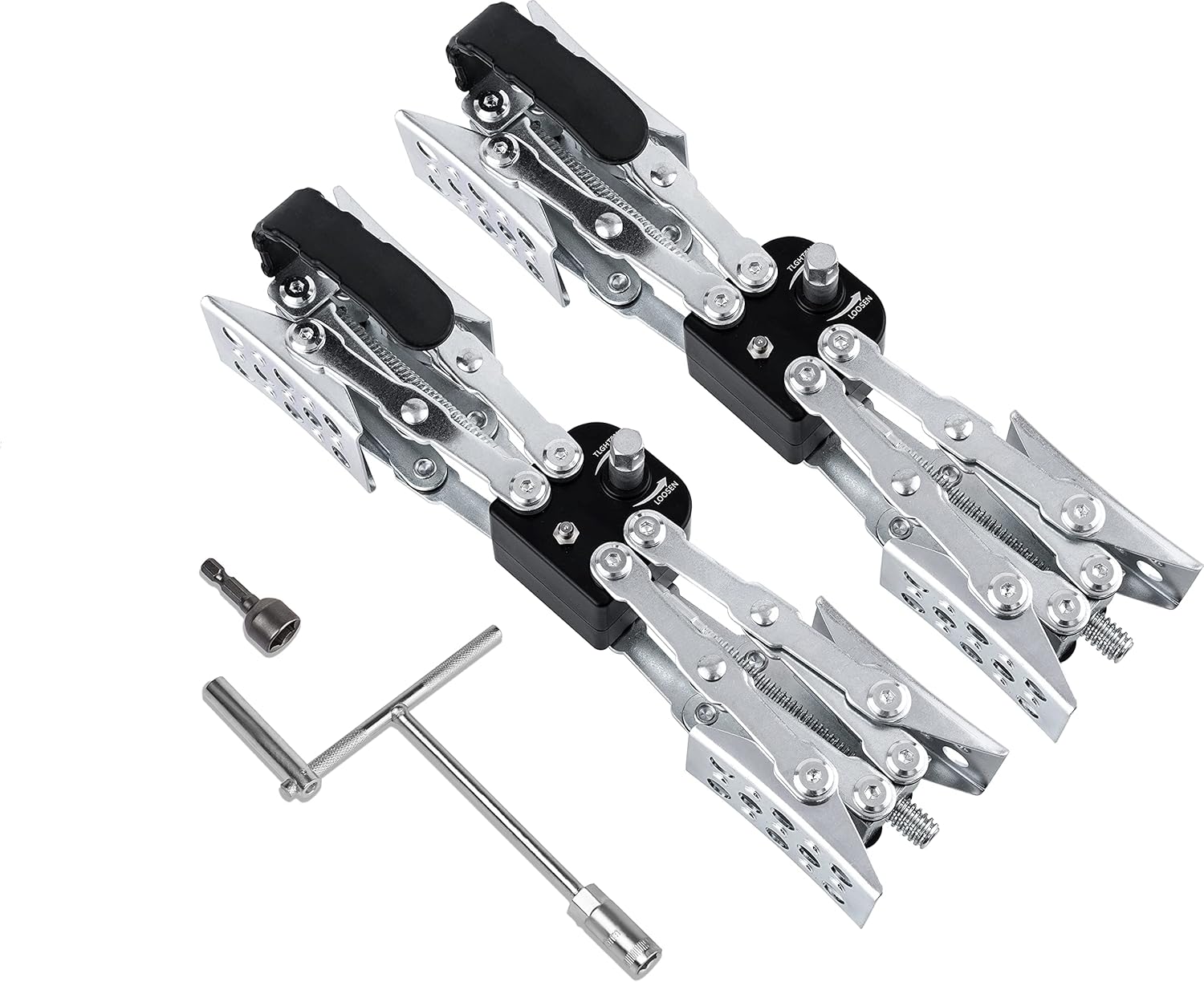 Maxchock X-Shaped RV Stabilizer Wheel Chock (Allow Drill Adjust) Dual Axel RV Travel Trailer Camper Tire While Camping -2 Pack