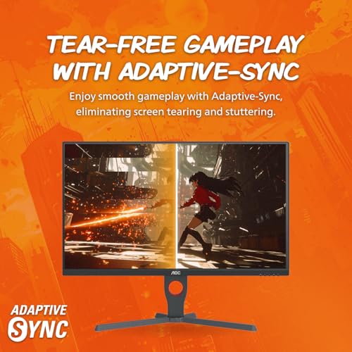 AOC C27G2Z 27" Curved Frameless Ultra-Fast Gaming Monitor, FHD 1080p, 0.5ms 240Hz, FreeSync, 2x HDMI 2.0, 1x Display Port, Height Adjustable