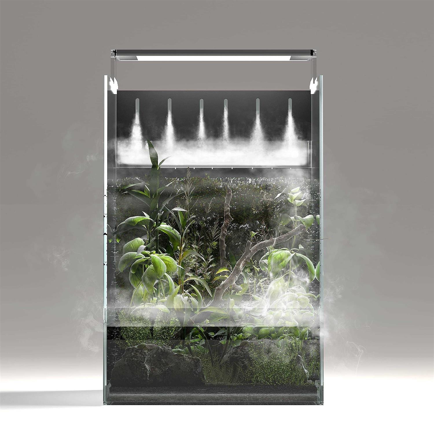 Landen AT30 Aqua Terra Tanks Terrarium All in One, Integrated Paludarium, Light, Water Pump, Mist-Flower and Mat Included