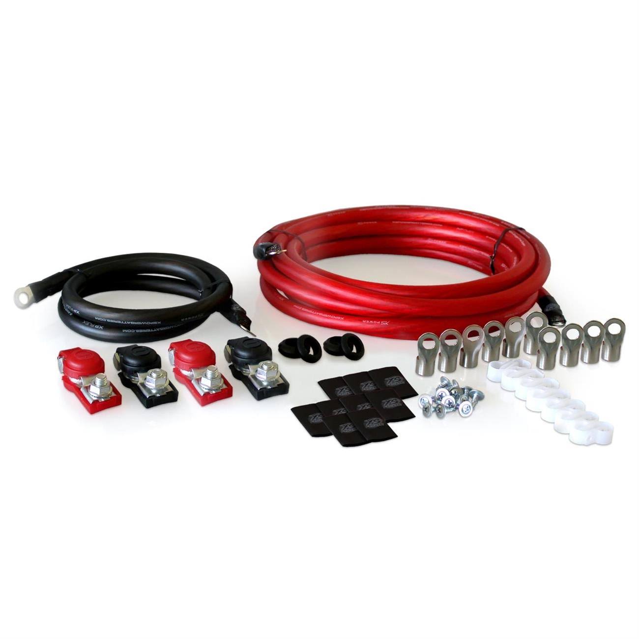 XS Power RK2GA-2 XP Flex 2 AWG Dual Battery Light-Weight Racing Cable Kit