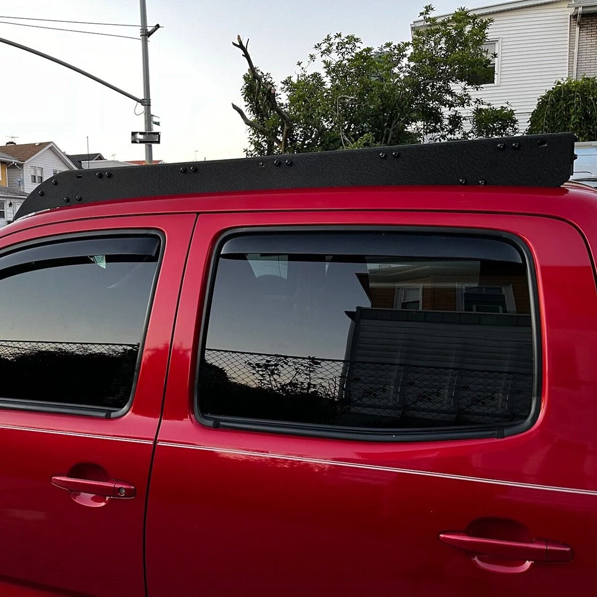 Kojem Top Roof Rack for 2005-2022 Toyota Tacoma 2 Gen 3 Gen Double Cab Luggage Cargo Carrier Basket Steel