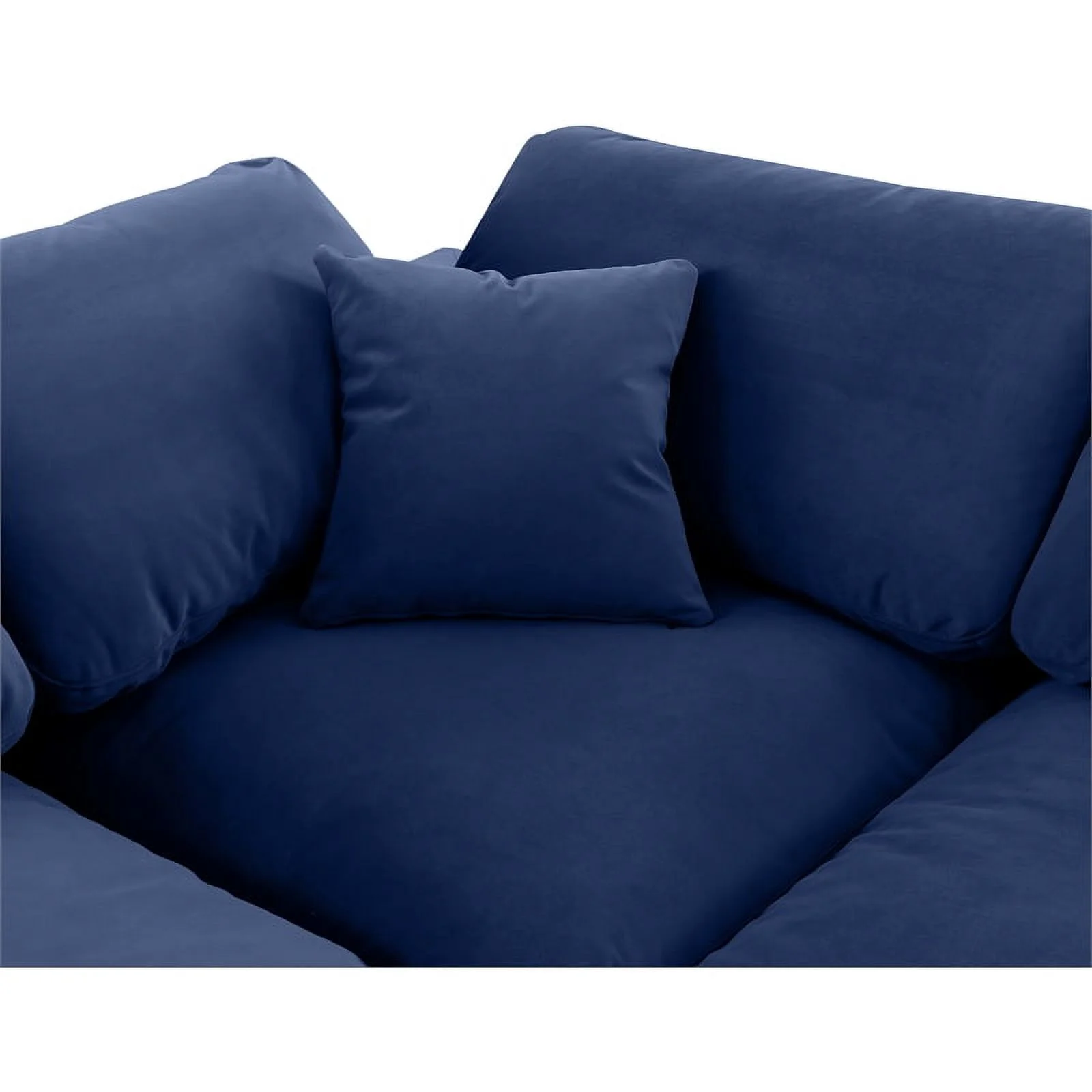 Meridian Furniture Comfy Navy Velvet Modular Sectional