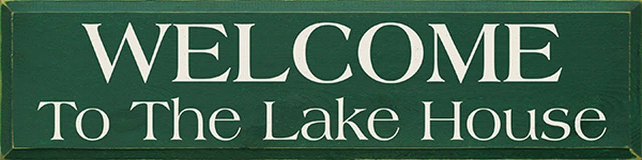Lake Sayings Wood Sign Wooden Sign - Welcome to The Lake House 36in.
