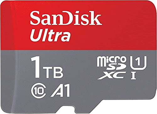 SanDisk 1 Terabyte Ultra Class 10 Memory Card 1TB Memory Card for OLED Nintendo Switch Gaming Console (SDSQUA4-1T00-GN6MN) UHS-I Bundle with (1)