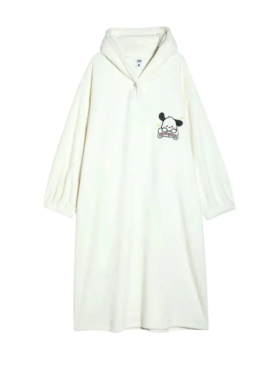 'Pochacco' Kawaii Fleeced Dog Ears Pjms Gown