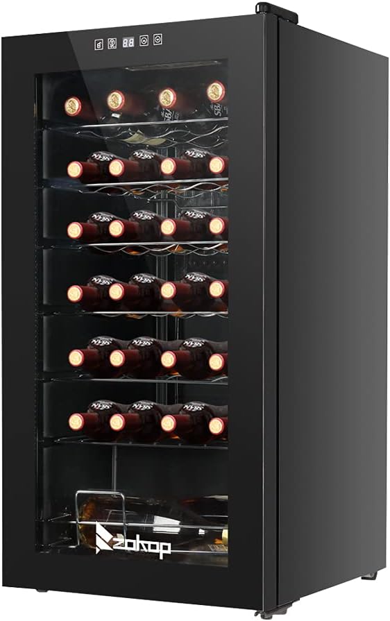 Winado 28 Bottle Compressor Wine Cooler Refrigerator w/Adjustable Temperature