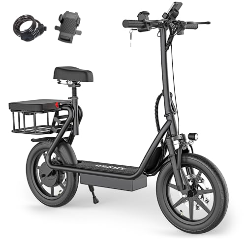 WERHY Electric Scooter, 8.5"/10"/14" Tire, Powerful 350/500W Motor, Top Speed 19/22 MPH, 21-28Miles Max Range