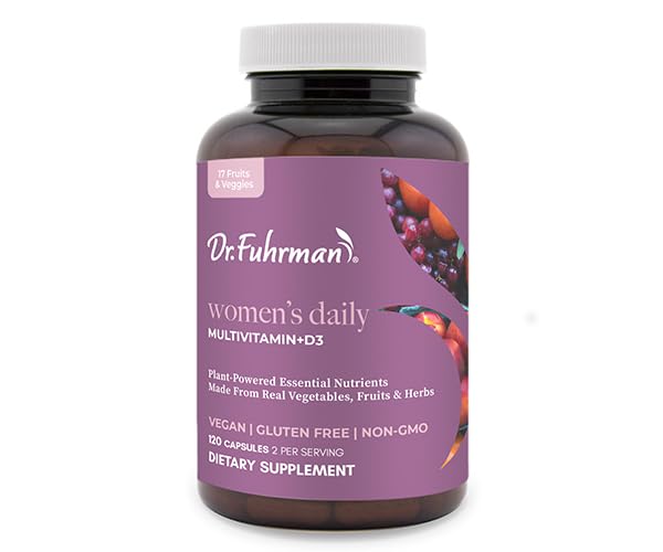Dr. Fuhrman Women's Daily Multivitamin (Vegan) - 120 Capsules Multivitamin for Women - Kansas Nuitrition - HNZSDS