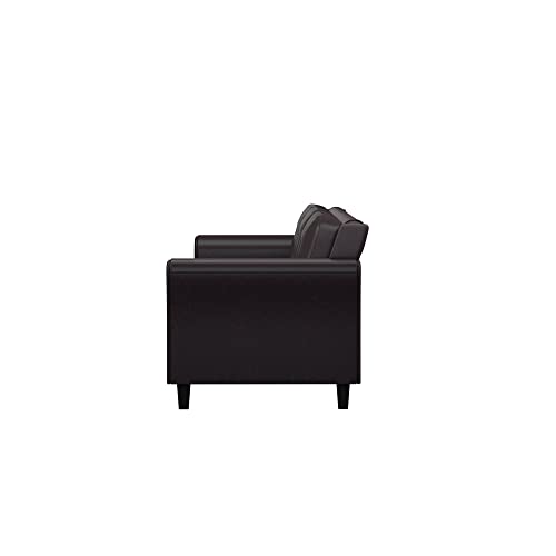 Lifestyle Solutions Harrington Loveseat, Black