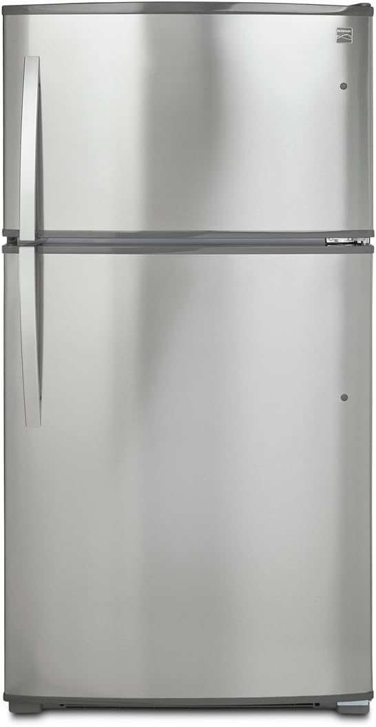 Kenmore Top-Freezer Refrigerator with Ice Maker and 21 Cubic Ft. Total Capacity, Black